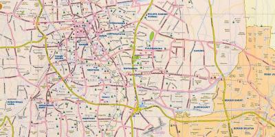 Карта Джакарта вуліца