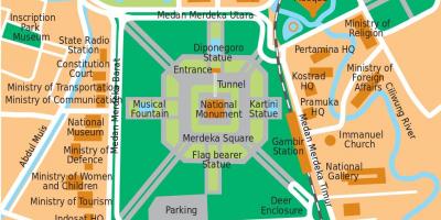 Карта офісных Джакарта