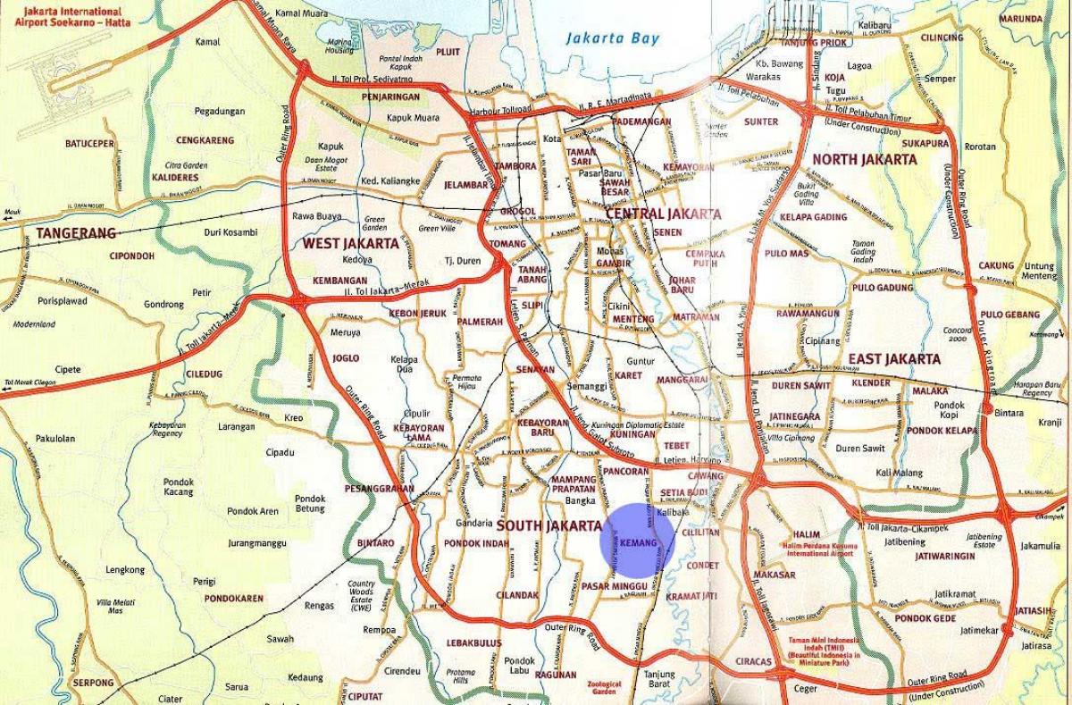карта Джакарта Джакарта