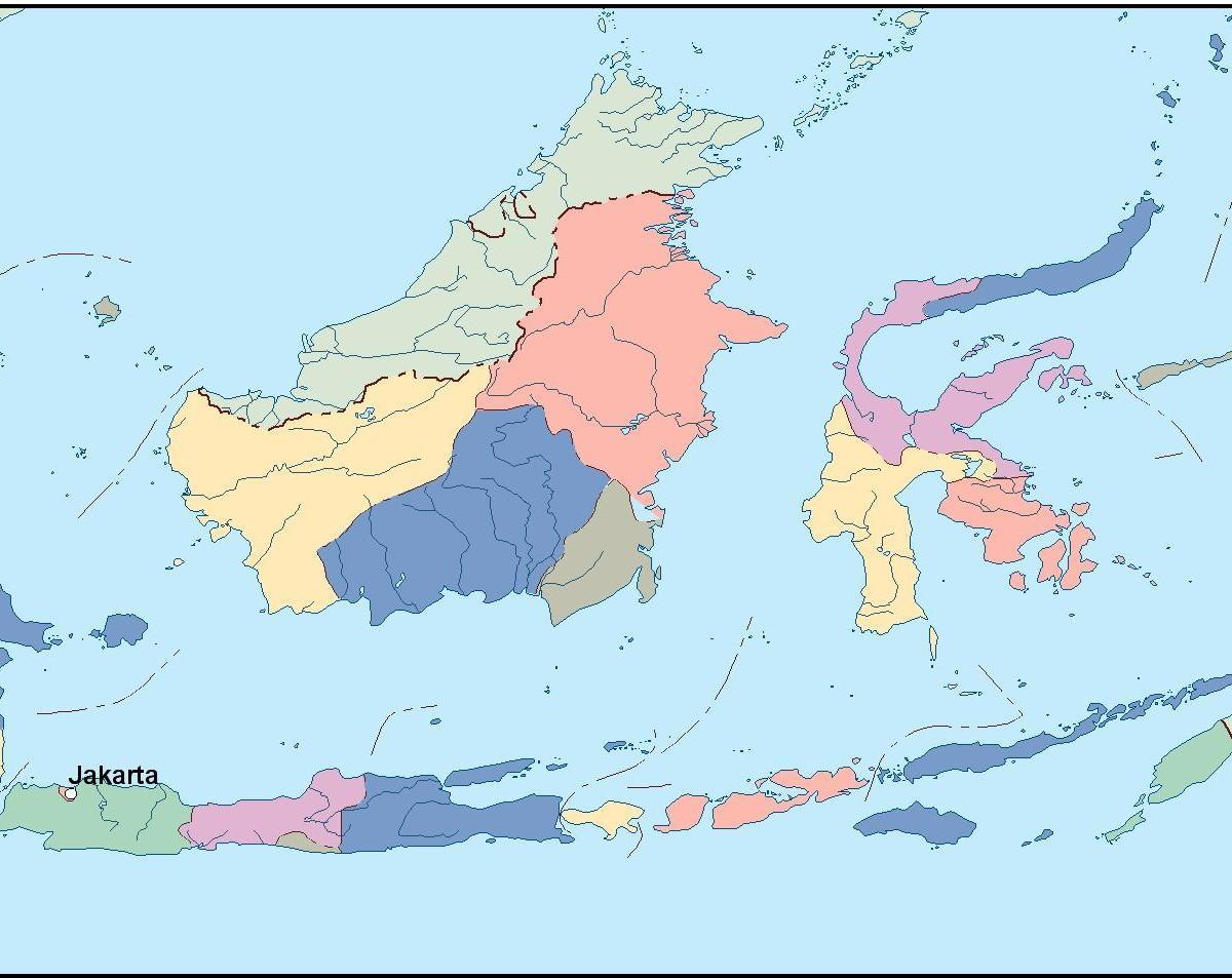 карта Джакарта вектарная карта 