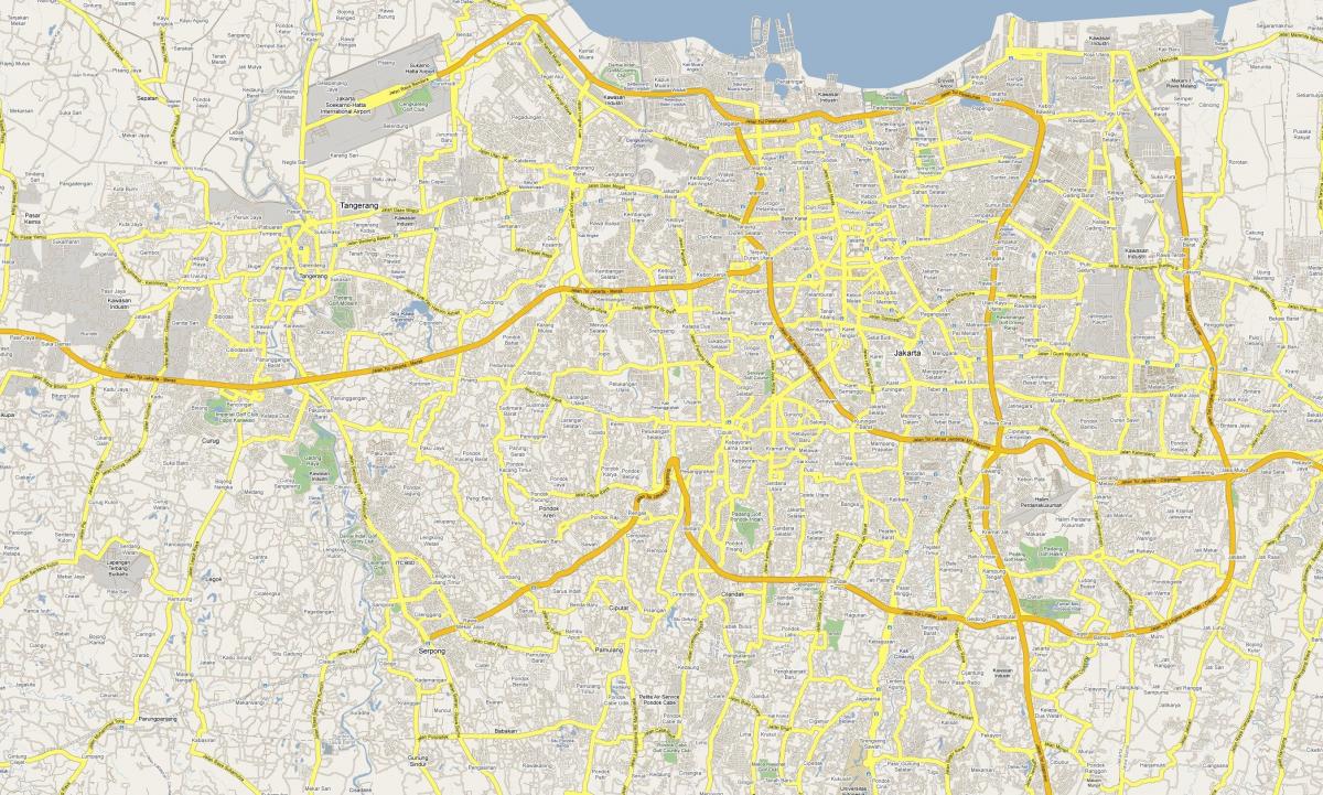 карта Джакарта дарозе