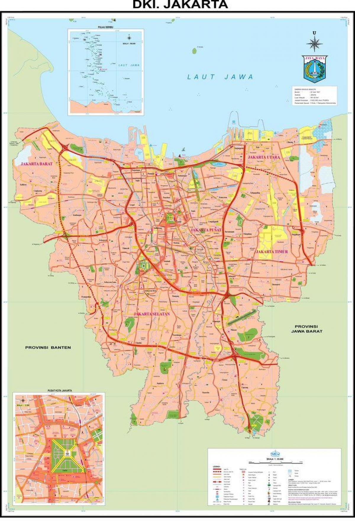 карта Стары горад Джакарта